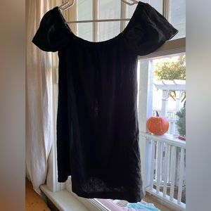 Sweet ruffle cap sleeve linen top